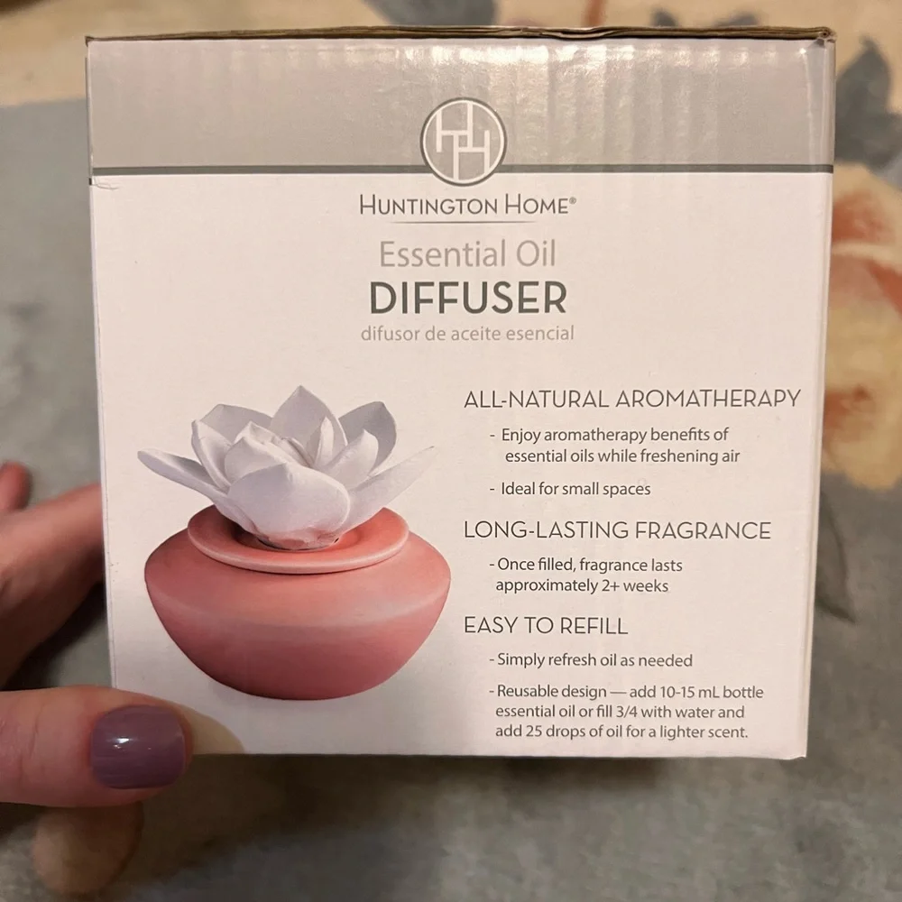 Huntington Home Pink Essential Oil Diffuser